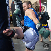 Fairtex F-Day Limited Edition Boxing Gloves BGV11 with military green camo, tight-fit design, ideal for Muay Thai, kickboxing, and boxing training