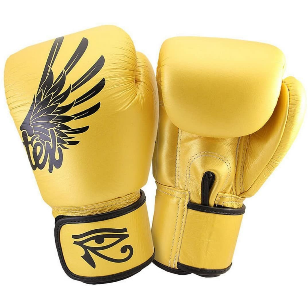 Fairtex Falcon Boxing Gloves BVG1, limited edition Muay Thai gloves with falcon graphic, premium microfiber leather for boxing and kickboxing