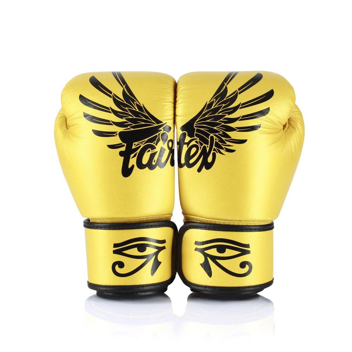 Fairtex Falcon Boxing Gloves BVG1, limited edition Muay Thai gloves with falcon graphic, premium microfiber leather for boxing and kickboxing