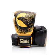 Fairtex Harmony Six Boxing Gloves BGV26, Feng Shui-inspired genuine leather gloves with phoenix and dragon motifs, ideal for Muay Thai, boxing, and kickboxing training