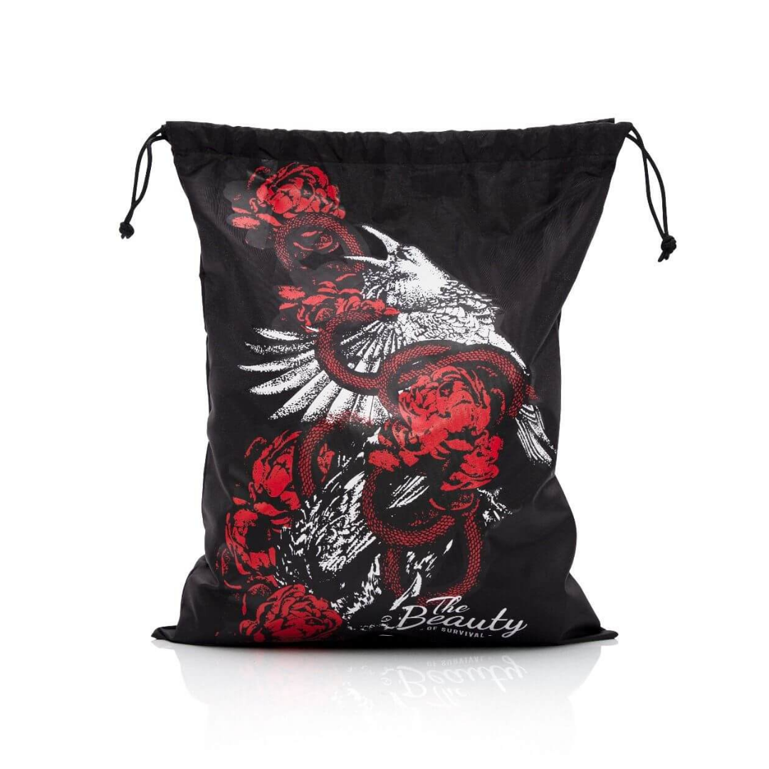 Fairtex The Beauty of Survival Boxing Gloves BGV24, limited edition Muay Thai gloves with artwork by P7, microfiber leather, includes nylon bag or wooden box