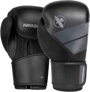 Hayabusa S4 Black Boxing Gloves – Beginner-Friendly Training Gloves for Boxing, Kickboxing, and Fitness Workouts