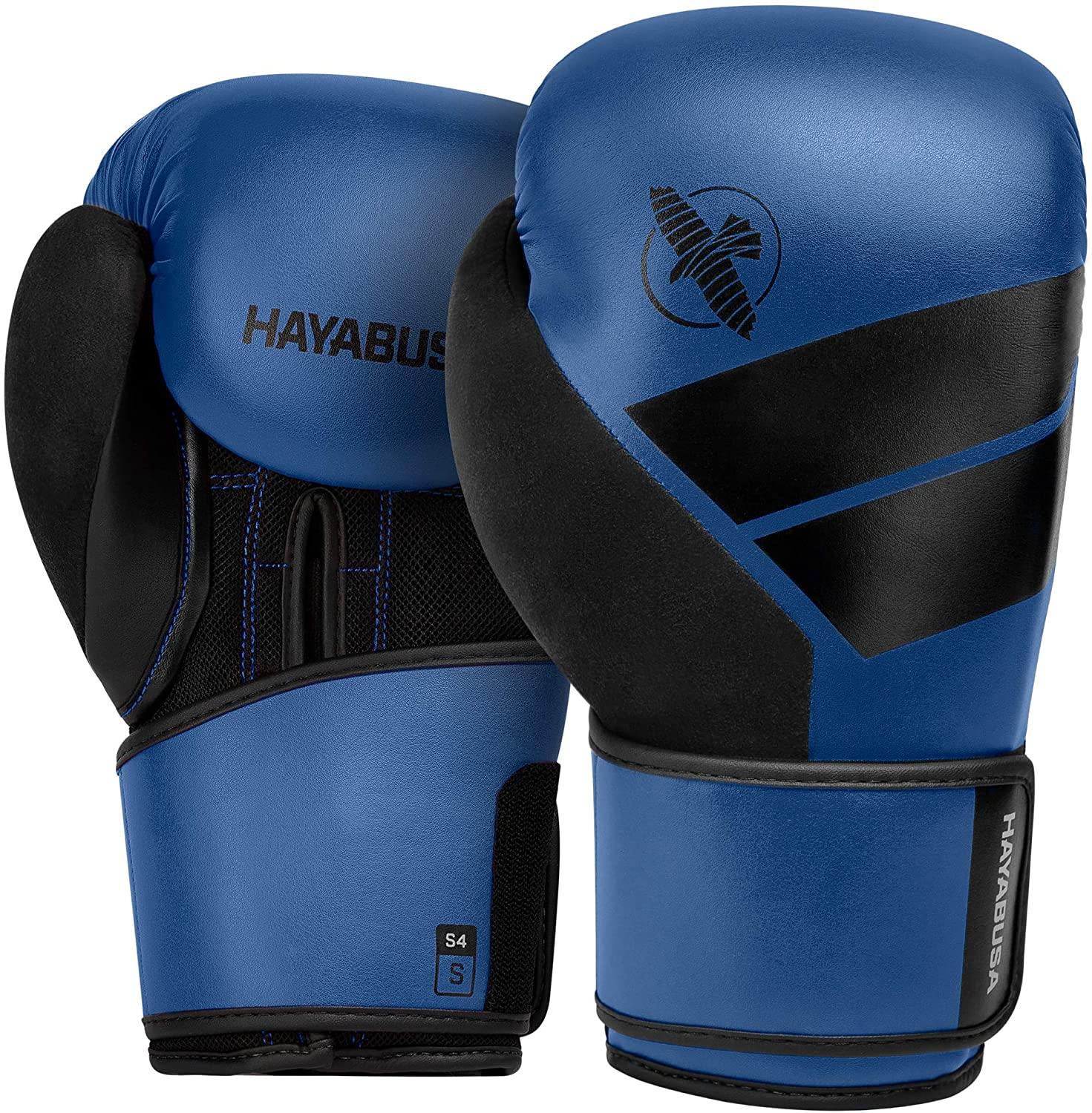Hayabusa S4 Black Boxing Gloves – Beginner-Friendly Training Gloves for Boxing, Kickboxing, and Fitness Workouts
