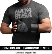 Hayabusa S4 Black Boxing Gloves – Beginner-Friendly Training Gloves for Boxing, Kickboxing, and Fitness Workouts