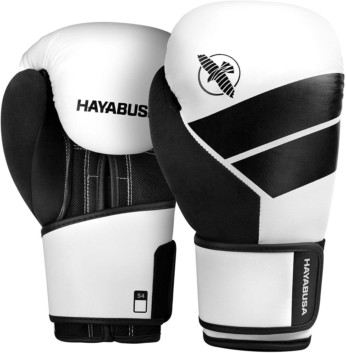 Hayabusa S4 Black Boxing Gloves – Beginner-Friendly Training Gloves for Boxing, Kickboxing, and Fitness Workouts