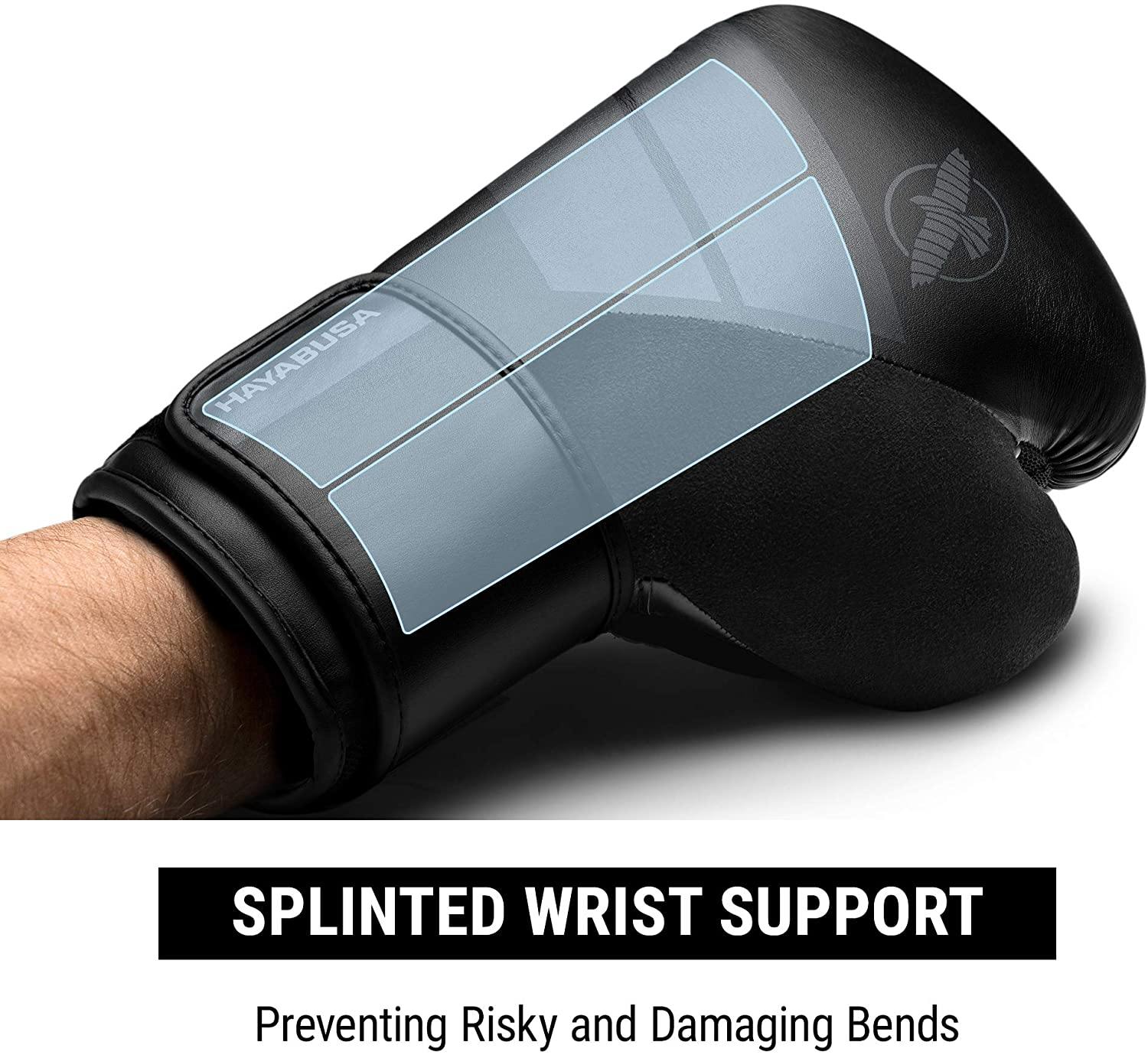 Hayabusa S4 Black Boxing Gloves – Beginner-Friendly Training Gloves for Boxing, Kickboxing, and Fitness Workouts