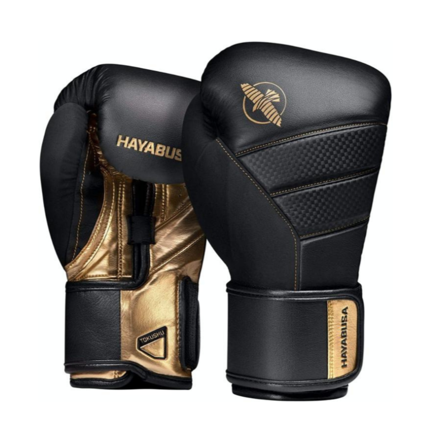 Hayabusa T3 Boxing Gloves Gold Black – Premium Boxing Gloves with Advanced Wrist Support and Ergonomic Fit for Training and Sparring