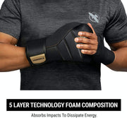Hayabusa T3 Boxing Gloves Gold Black – Premium Boxing Gloves with Advanced Wrist Support and Ergonomic Fit for Training and Sparring