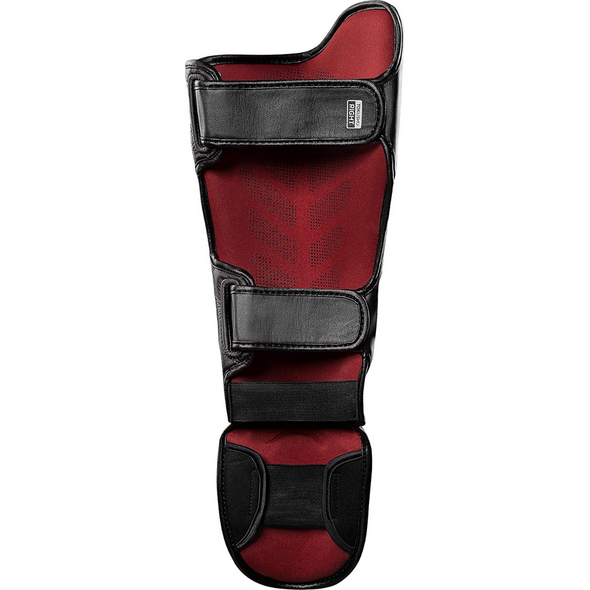 Hayabusa T3 Striking Shin Guards for Muay Thai , Kickboxing, and MMA training with durable Vylar leather and non-slip silicone lining
