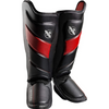 Hayabusa T3 Striking Shin Guards for Muay Thai , Kickboxing, and MMA training with durable Vylar leather and non-slip silicone lining