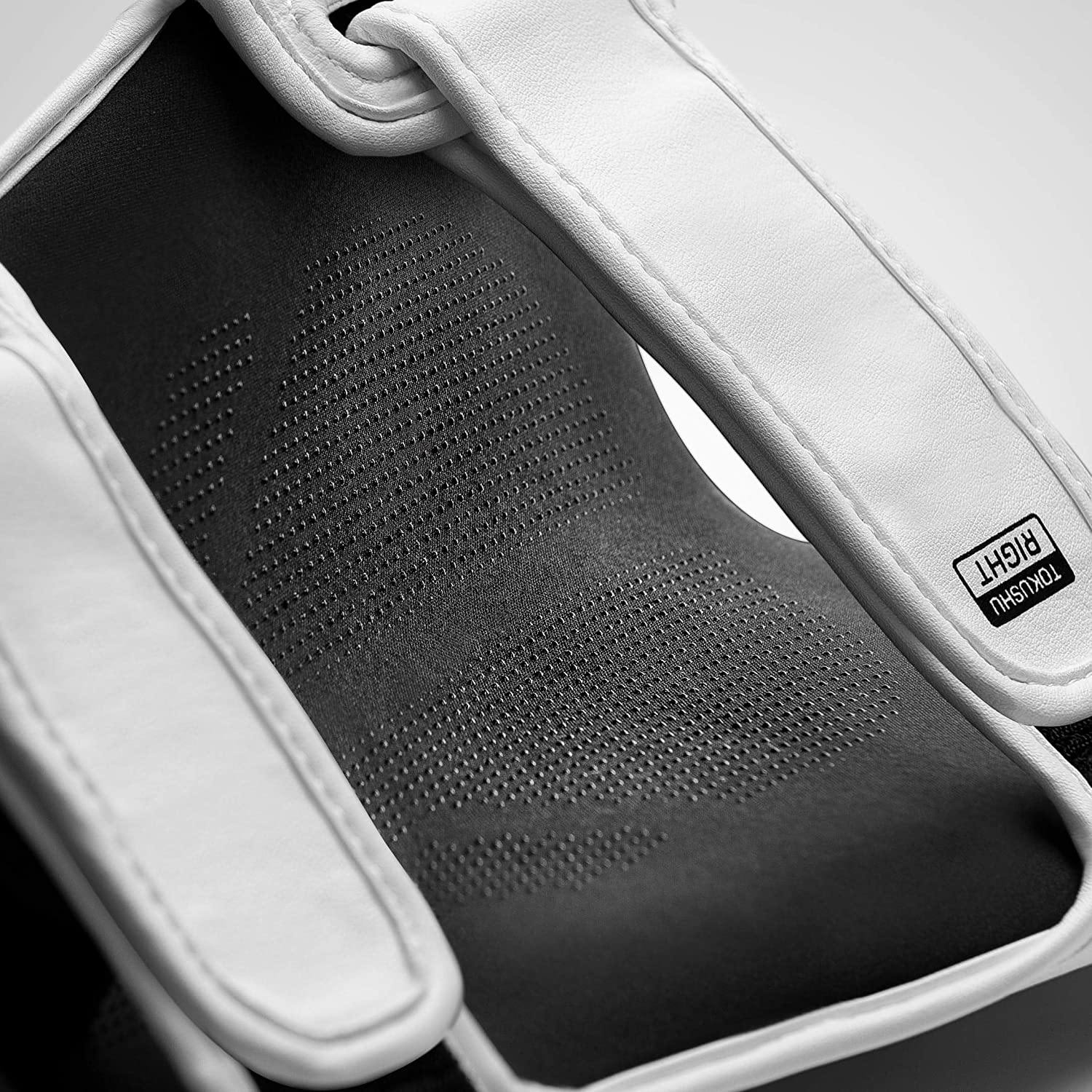 Hayabusa T3 Striking Shin Guards for Muay Thai and MMA training with durable Vylar leather and non-slip silicone lining