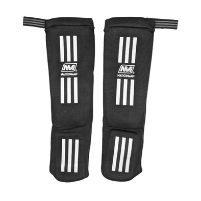 nationman sock shin guards for muay thai mma kickboxing lightweight elastic cotton shin protection