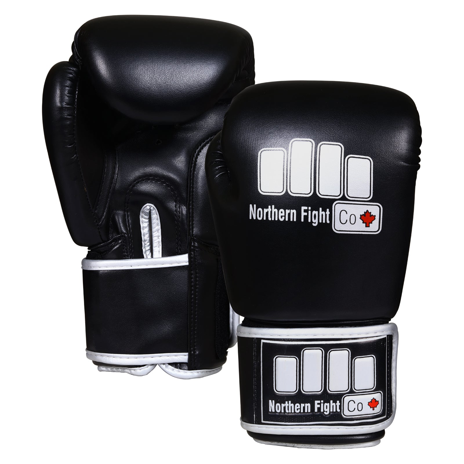North Fight Co NFC Boxing Gloves – Durable Synthetic Leather Gloves with Secure Wrist Strap and Shock-Absorbing Padding for Boxing, Muay Thai, and Kickboxing