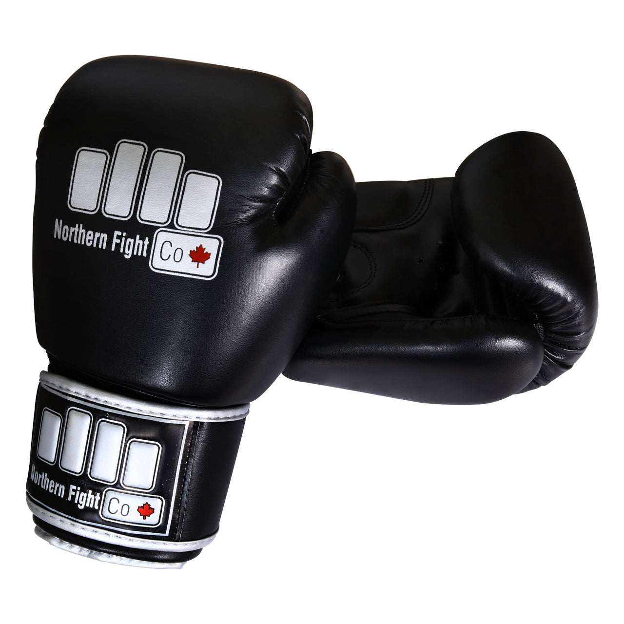 North Fight Co NFC Boxing Gloves – Durable Synthetic Leather Gloves with Secure Wrist Strap and Shock-Absorbing Padding for Boxing, Muay Thai, and Kickboxing