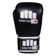 North Fight Co NFC Boxing Gloves – Durable Synthetic Leather Gloves with Secure Wrist Strap and Shock-Absorbing Padding for Boxing, Muay Thai, and Kickboxing