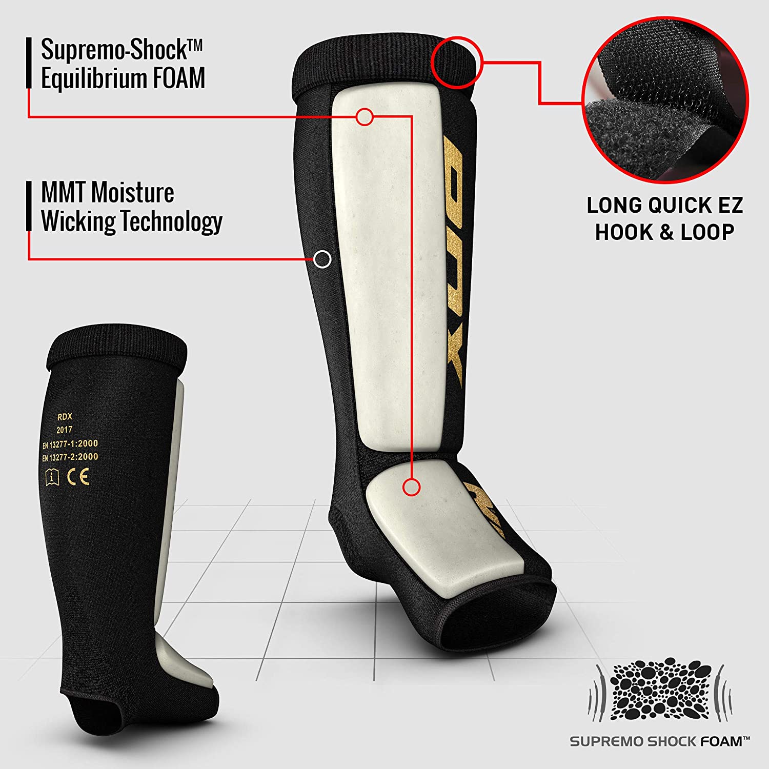 rdx gel padded sock shin guards for muay thai mma kickboxing lightweight supreme shock absorption with secure fit