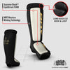 rdx gel padded sock shin guards for muay thai mma kickboxing lightweight supreme shock absorption with secure fit