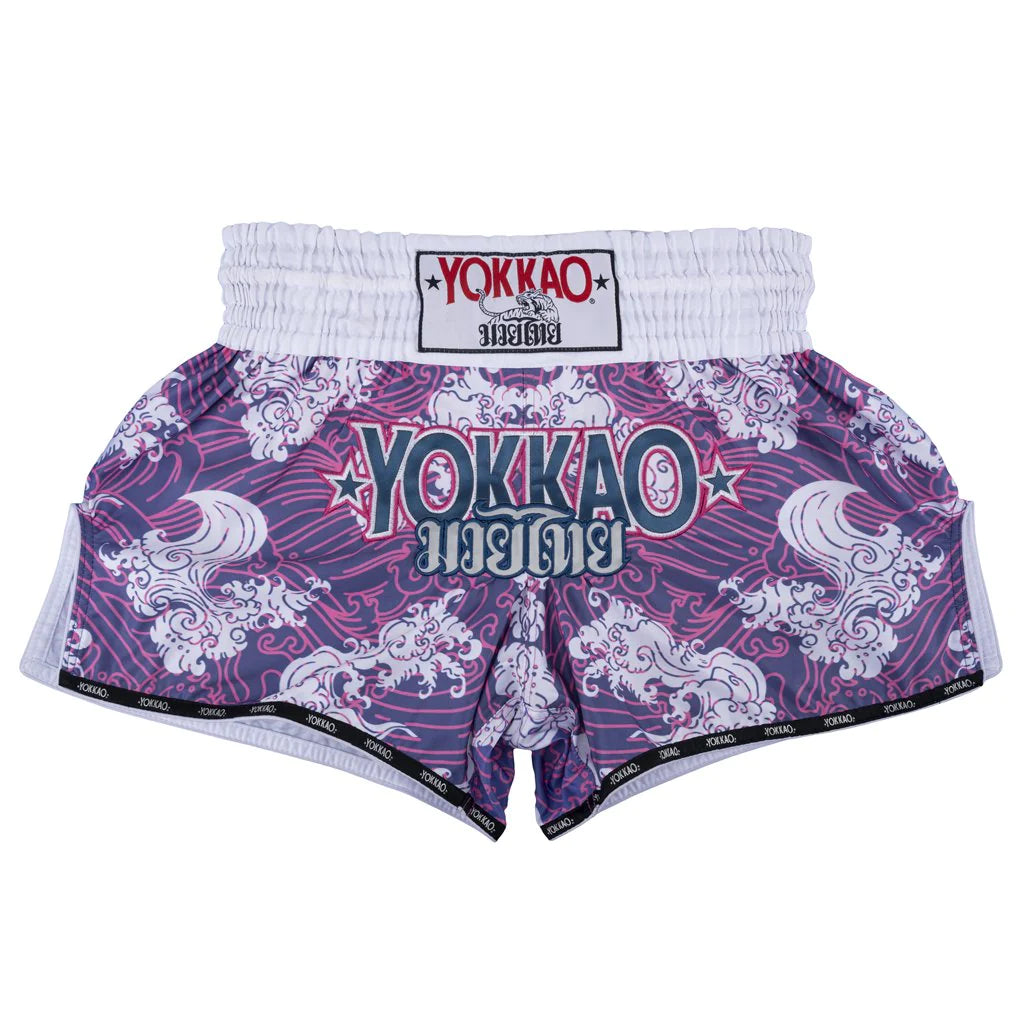 YOKKAO ムエタイパンツ「HAWAIIAN」 PURPLE Lサイズ YOKKAO HAWAIIAN CARBONFIT SHORTS – LEGACY FIGHT GOODS & APPAREL